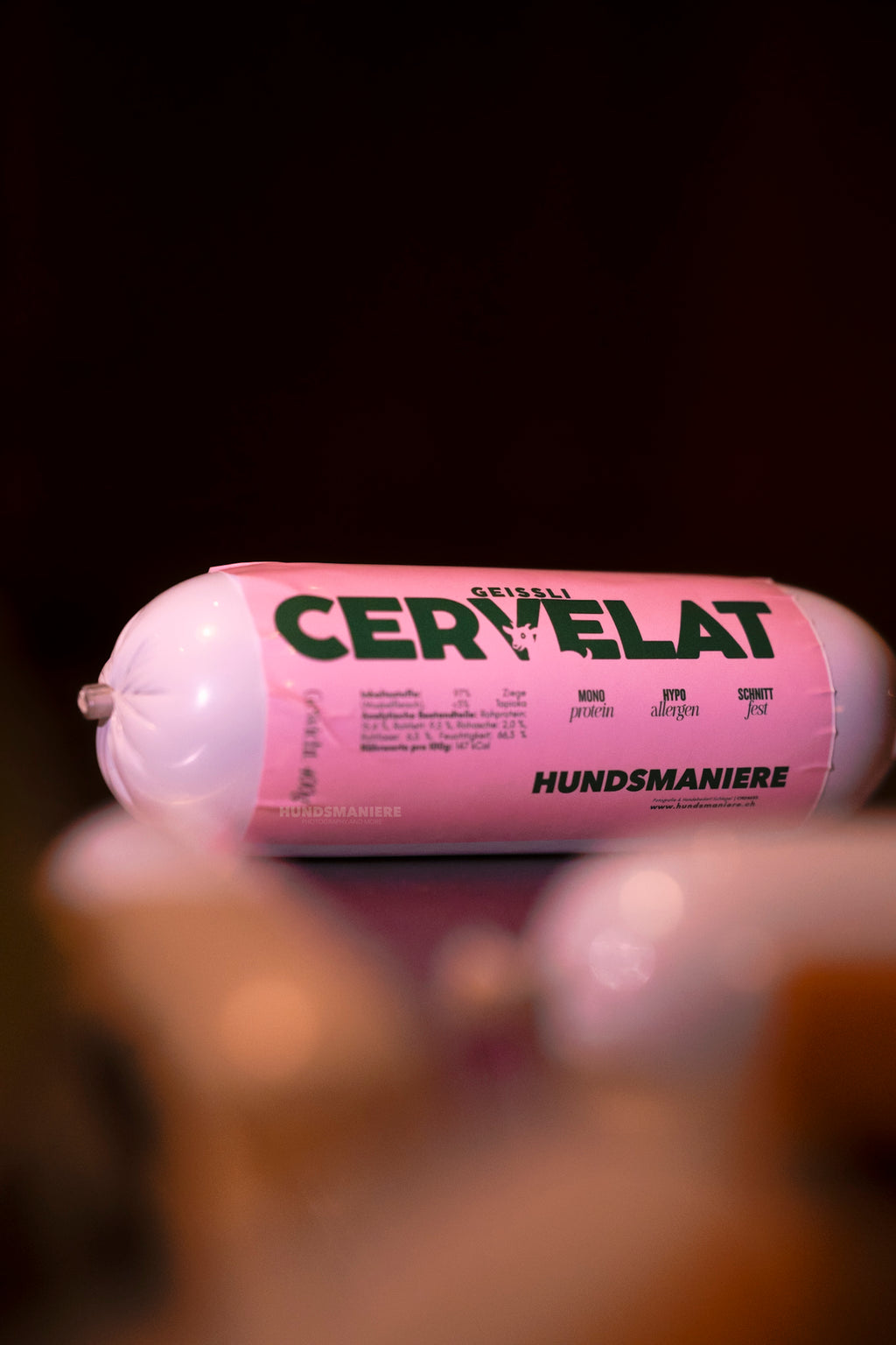 Hunde-Cervelat Ziege | Hundetrainingswurst schnittfest