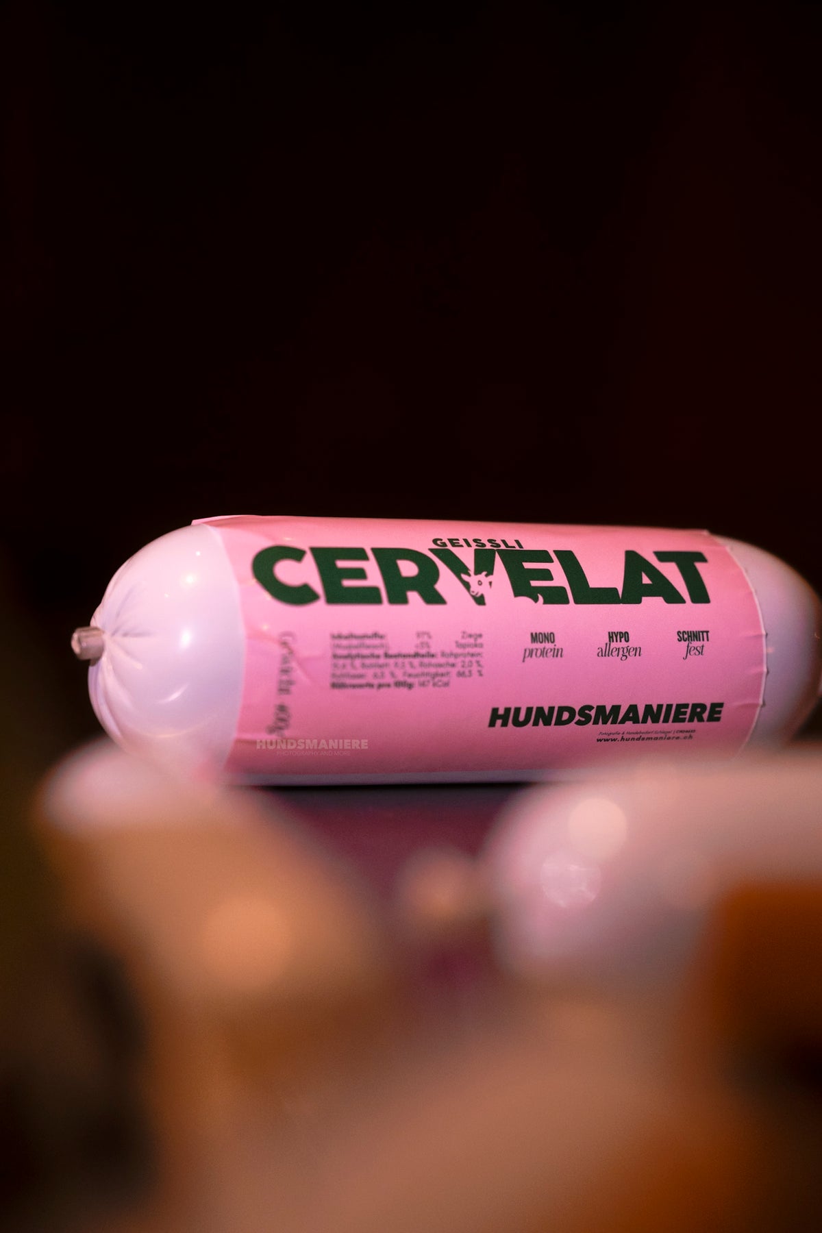 Hunde-Cervelat Ziege | Hundetrainingswurst schnittfest