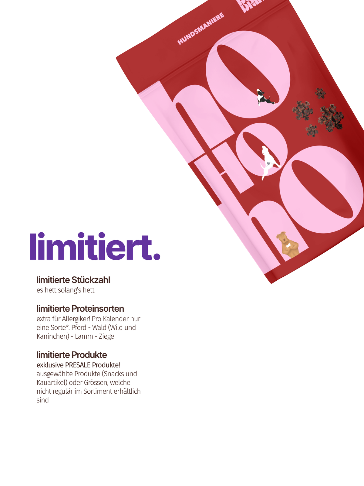 HYPOALLERGEN Adventskalender für Hunde - LIMITED 2026 ✨
