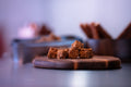 Cubes de viande de lapin